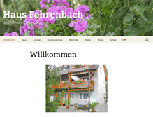 Tablet Screenshot of haus-fehrenbach.de